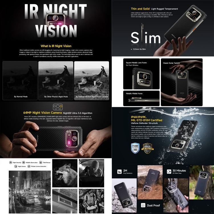 Ulefone Armor 25T Rugged Phone, 6GB+256GB, Thermal Imaging, 6.78 inch Android 14 MediaTek Helio G99 Octa Core, Network: 4G, NFC, OTG, Armor 25T Ulefone Armor 25T Rugged Phone, 6GB+256GB, Thermal Imaging, 6.78 inch Android 14 MediaTek Helio G99 Octa Core, Network: 4G, NFC, OTG, Armor 25T